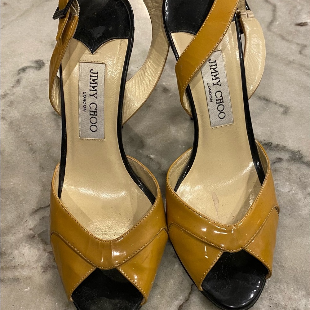 Jimmy Choo// strappy heels, size 38